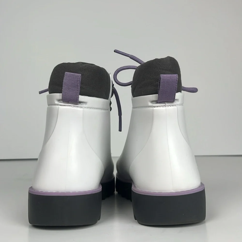 Jambu Rainey Hiker White and Purple Ankle Boots‎ / SZ 8.5